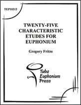 25 Characteristic Etudes Euphonium cover